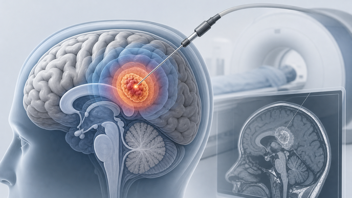 same session litt plus biopsy in unresectable glioblastoma